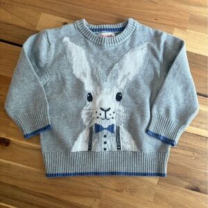 Cat & Jack Gray Bunny Sweater 18M